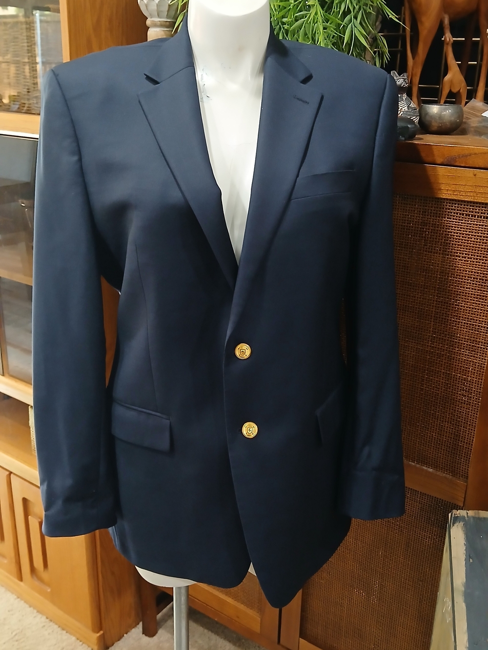 Vintage Ralph Lauren Navy Blazer with Gold Buttons